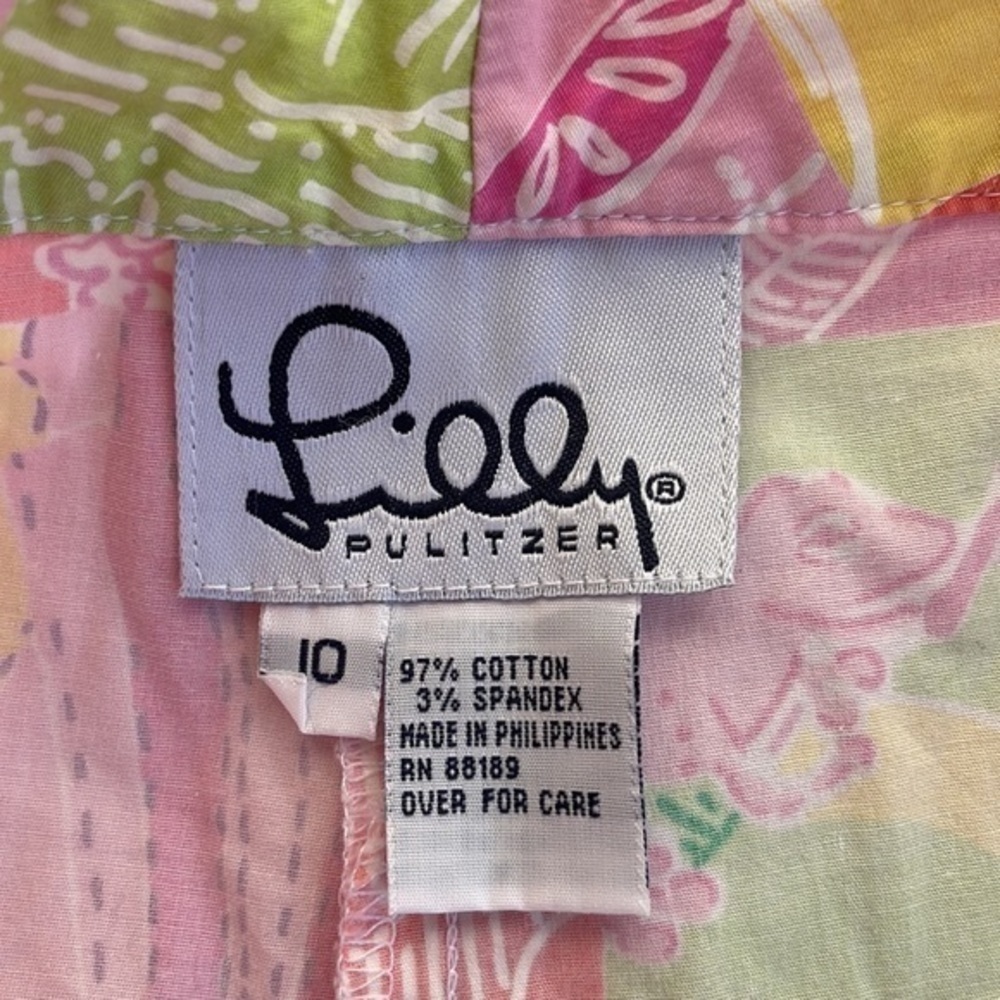 Lilly Pulitzer White Label Patchwork Cropped Pant… - image 5